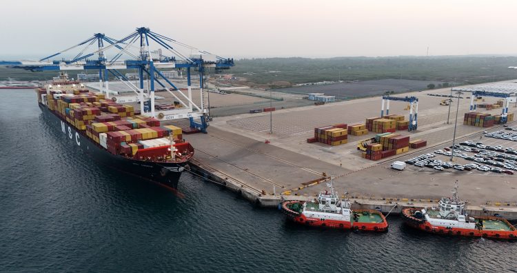 Hambantota International Port commences Container Operations