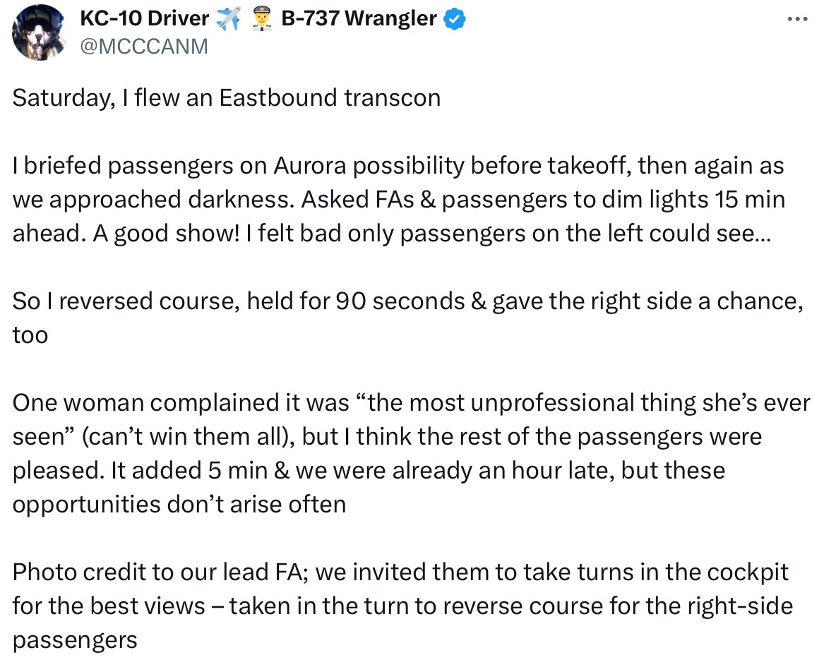 Pilot in the US diverts flight for passengers to see Aurora, woman complains that it’s ‘unprofessional’